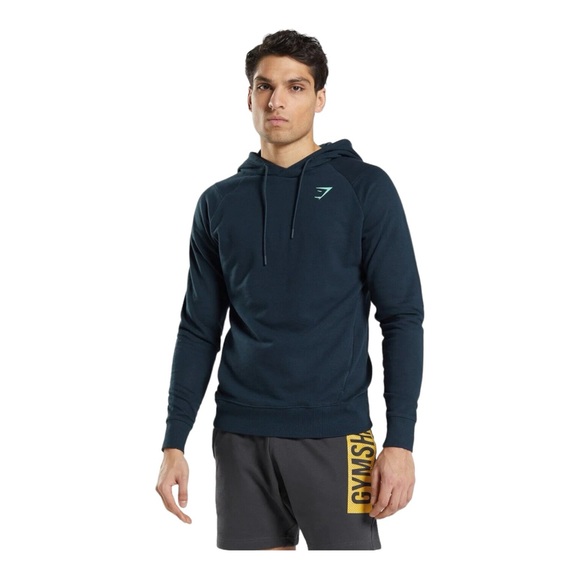 Gymshark Other - Gymshark Bold Hoodie, Navy, Multiple Sizes, Slim Fit, Men Activewear